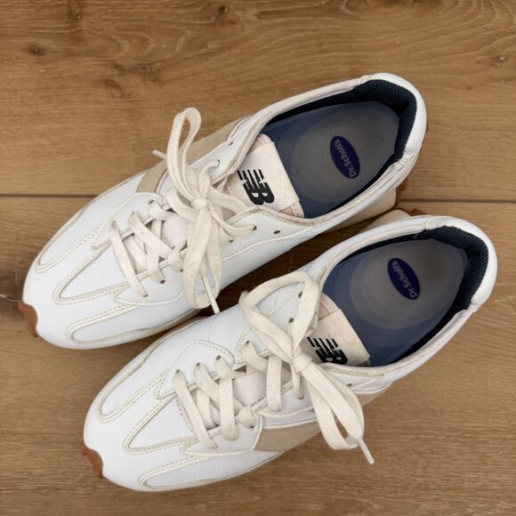 Womens New Balance 327 Sneakers Shoes - White Leather 8.5 - Picture 5 of 9